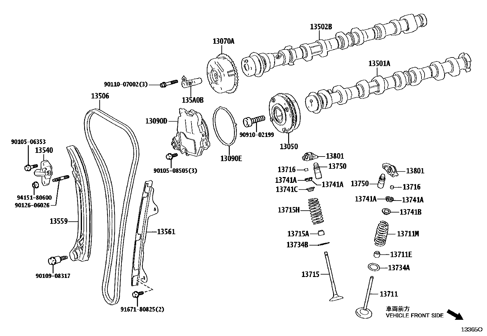 1302 — CAMSHAFT & VALVE