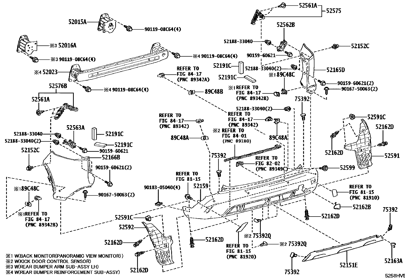 5202 — REAR BUMPER & BUMPER STAY