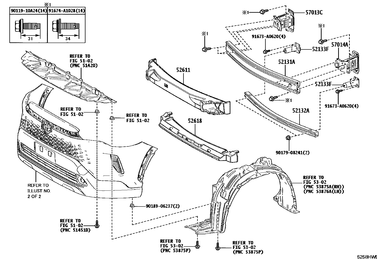 5201 — FRONT BUMPER & BUMPER STAY