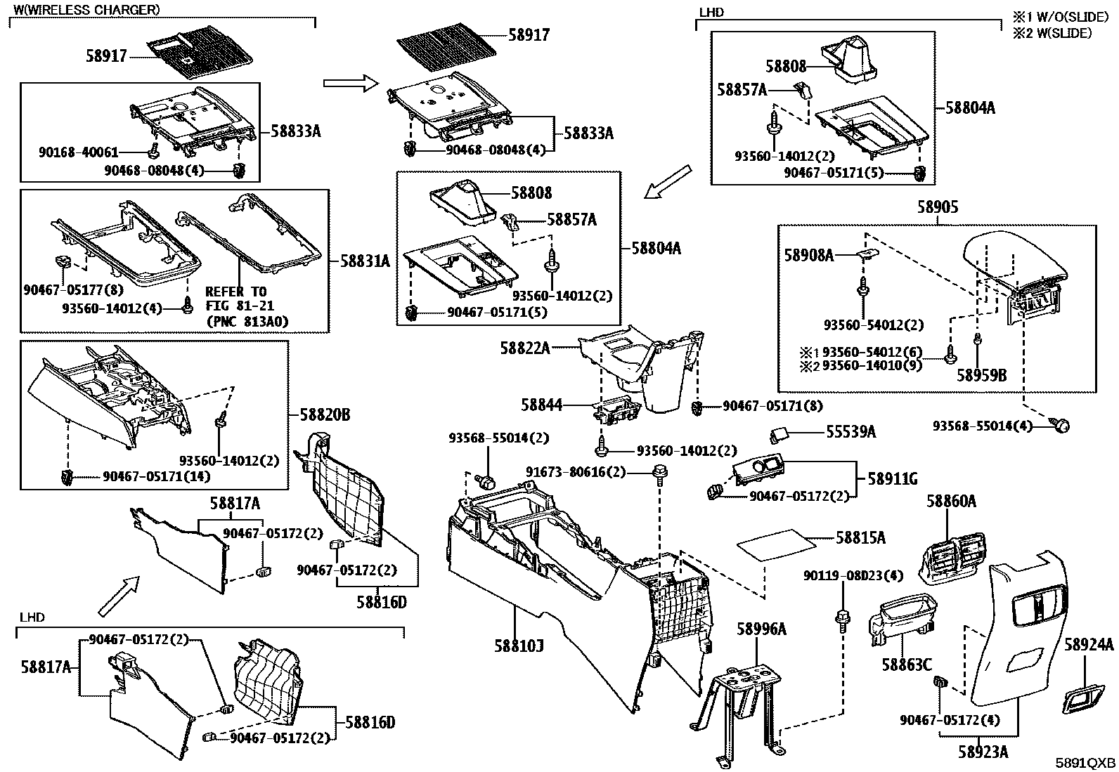 5806 — CONSOLE BOX & BRACKET