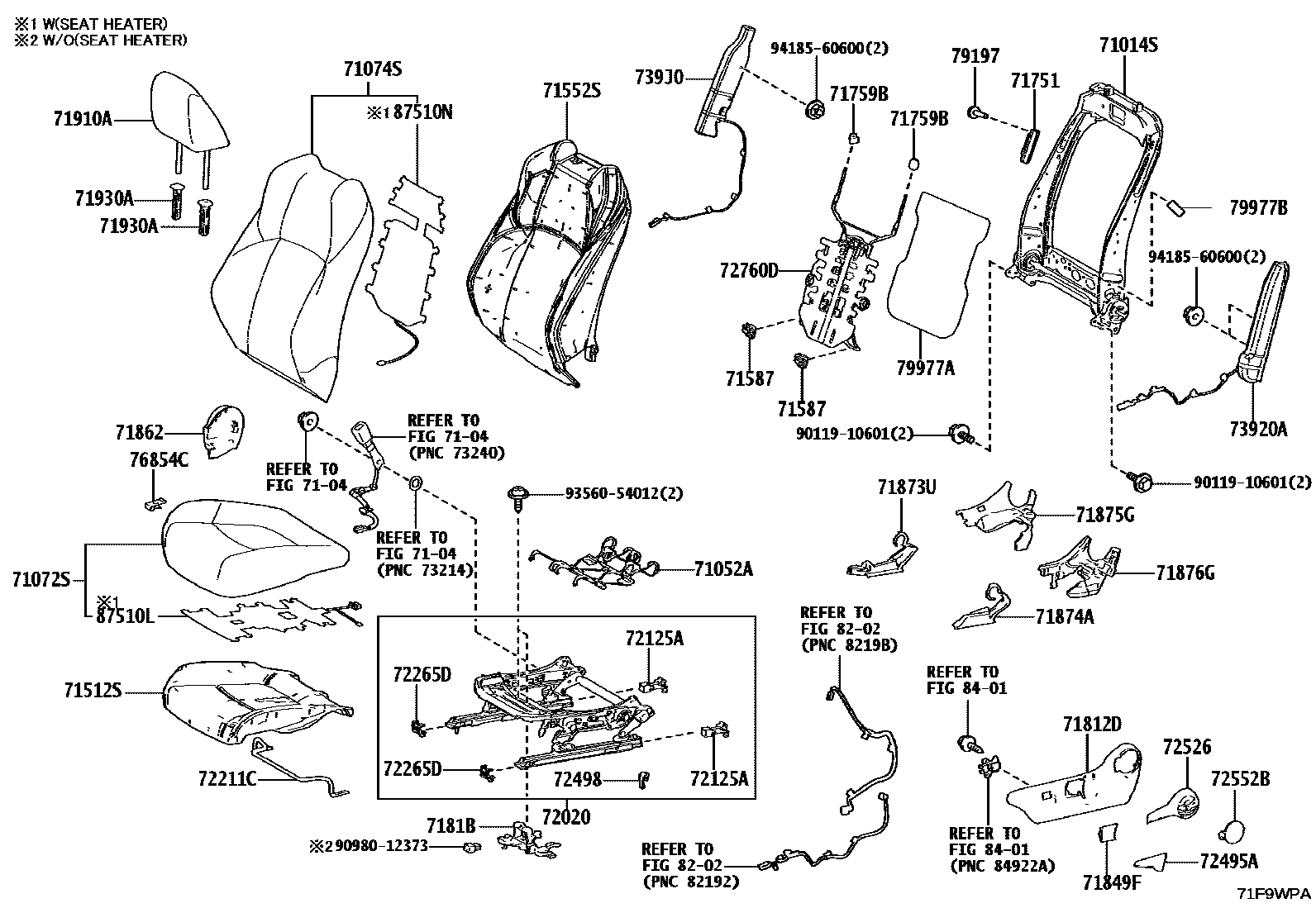 7101 — FRONT SEAT & SEAT TRACK