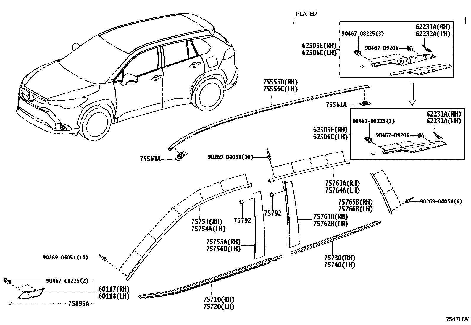 7503 — SIDE MOULDING