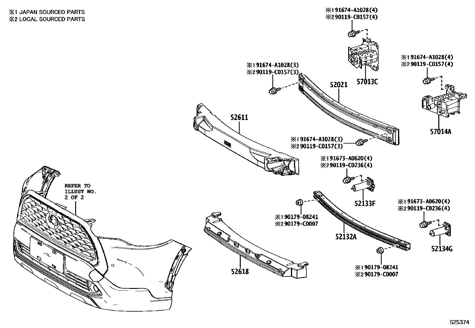5201 — FRONT BUMPER & BUMPER STAY
