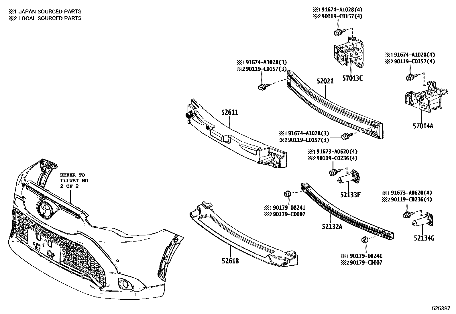 5201 — FRONT BUMPER & BUMPER STAY