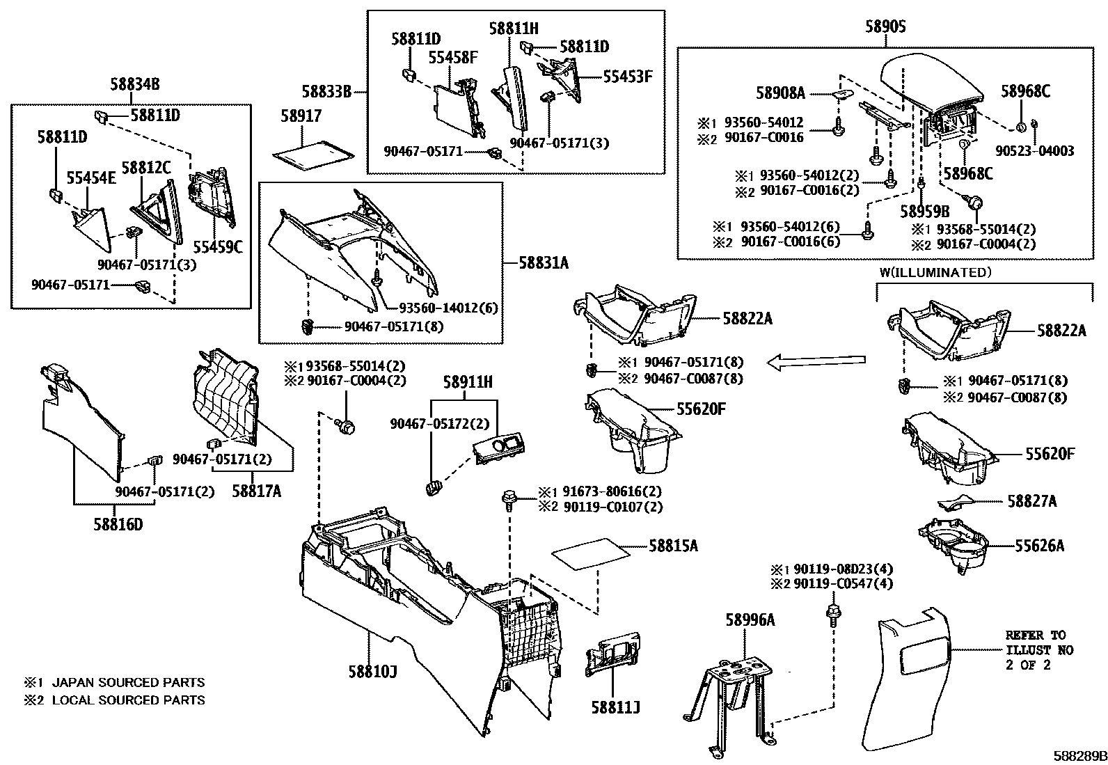 5806 — CONSOLE BOX & BRACKET