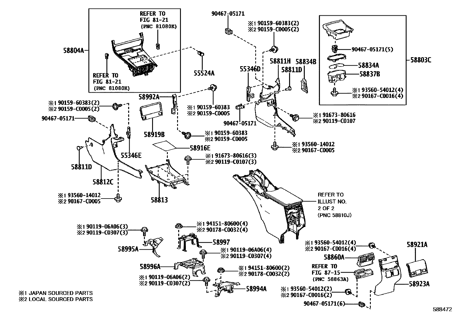 5806 — CONSOLE BOX & BRACKET