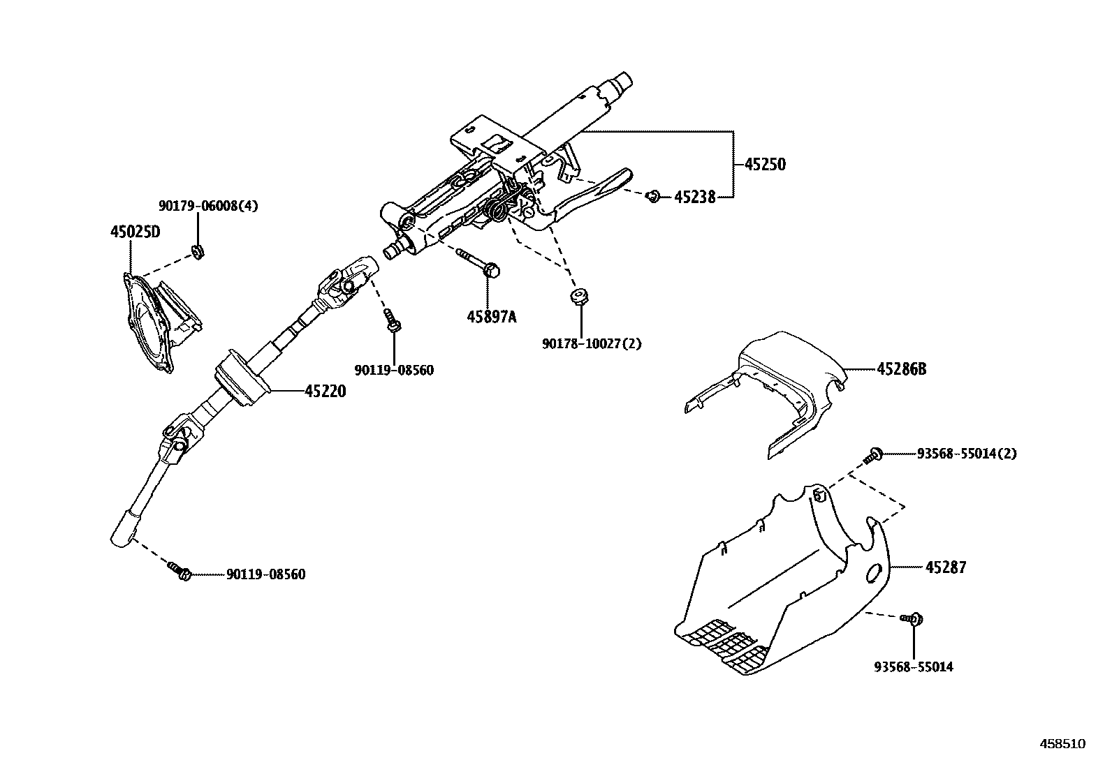 4501 — STEERING COLUMN & SHAFT
