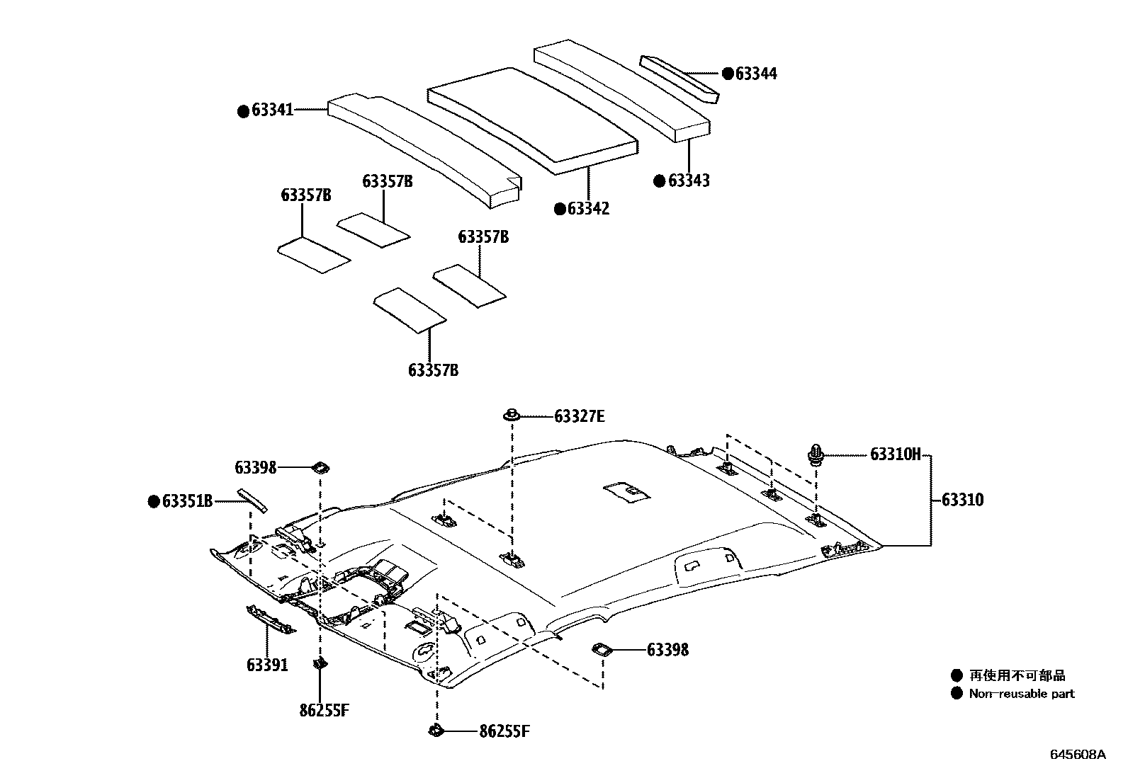 6402 — ROOF HEADLINING & SILENCER PAD