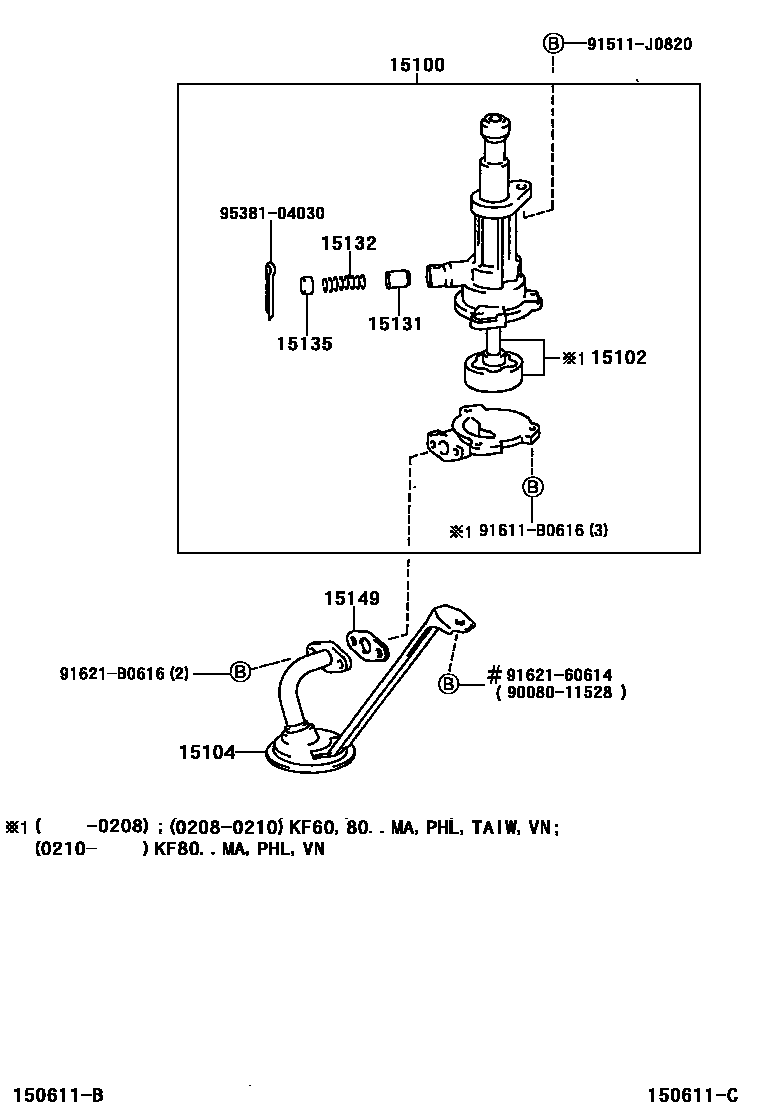 1501 — ENGINE OIL PUMP