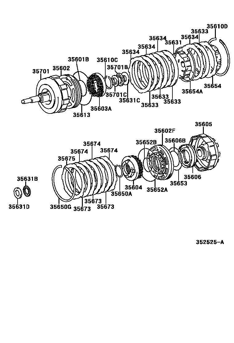3507 — BRAKE BAND & MULTIPLE DISC CLUTCH (ATM)
