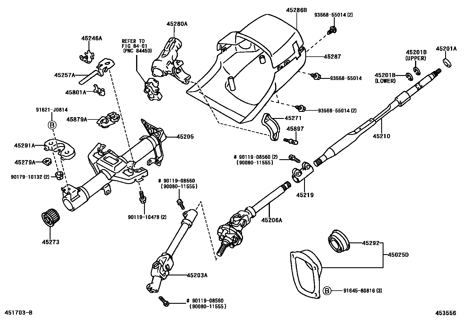 4501 — STEERING COLUMN & SHAFT