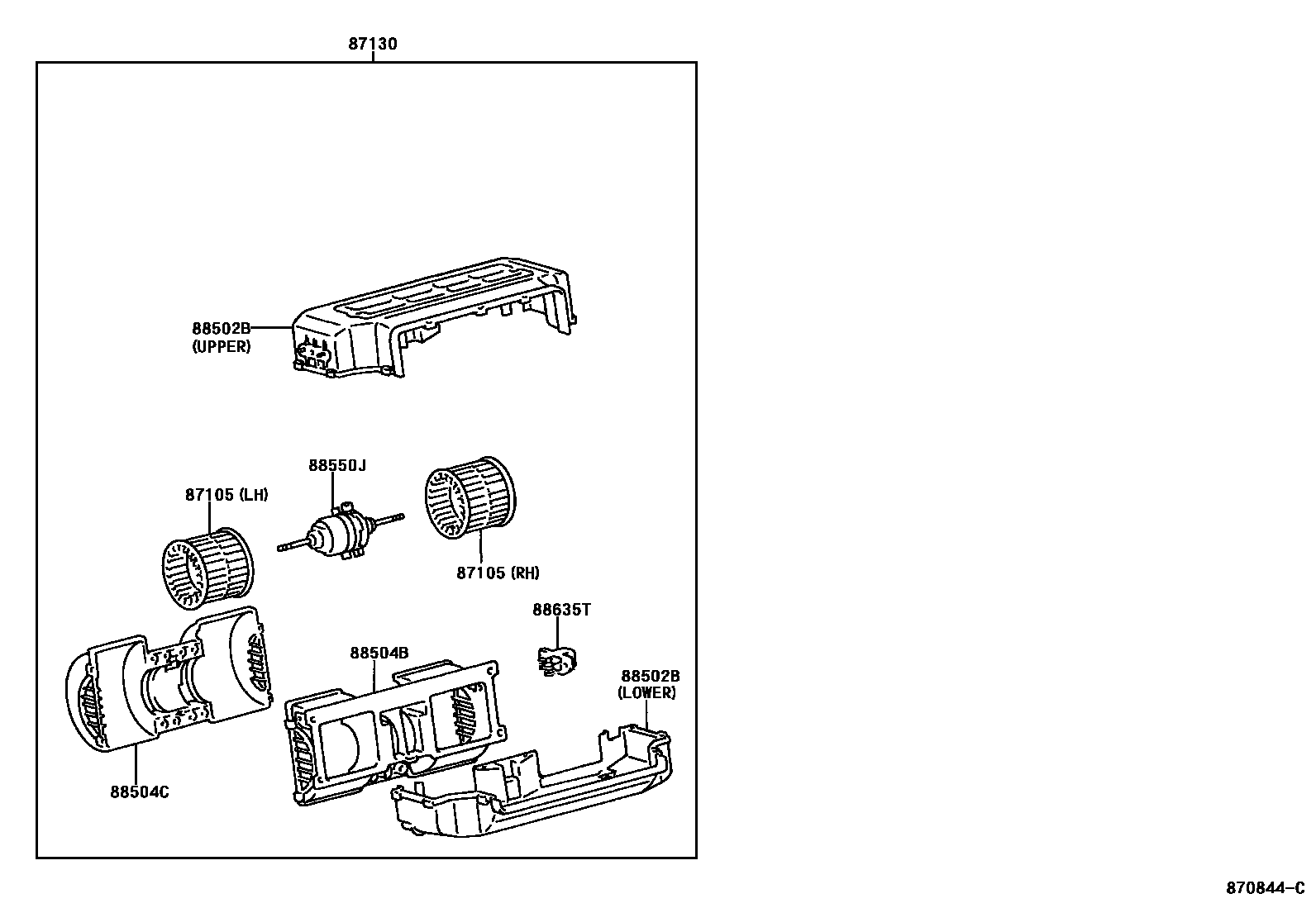 8712 — HEATING & AIR CONDITIONING - HEATER UNIT & BLOWER