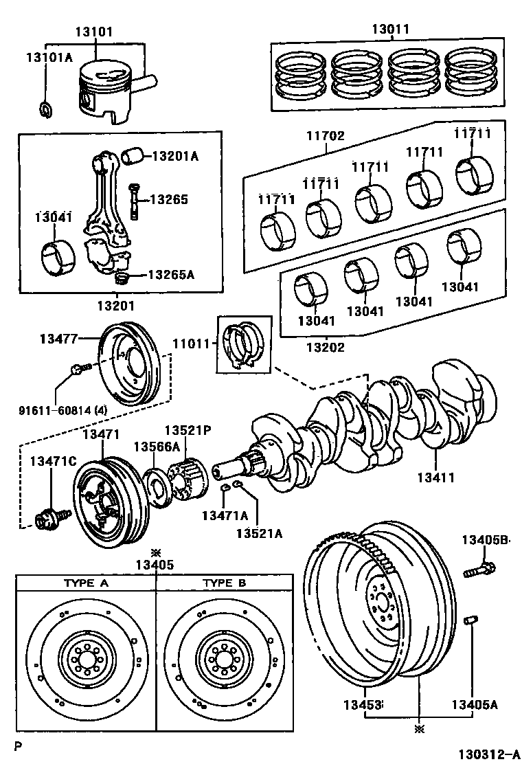1301 — CRANKSHAFT & PISTON