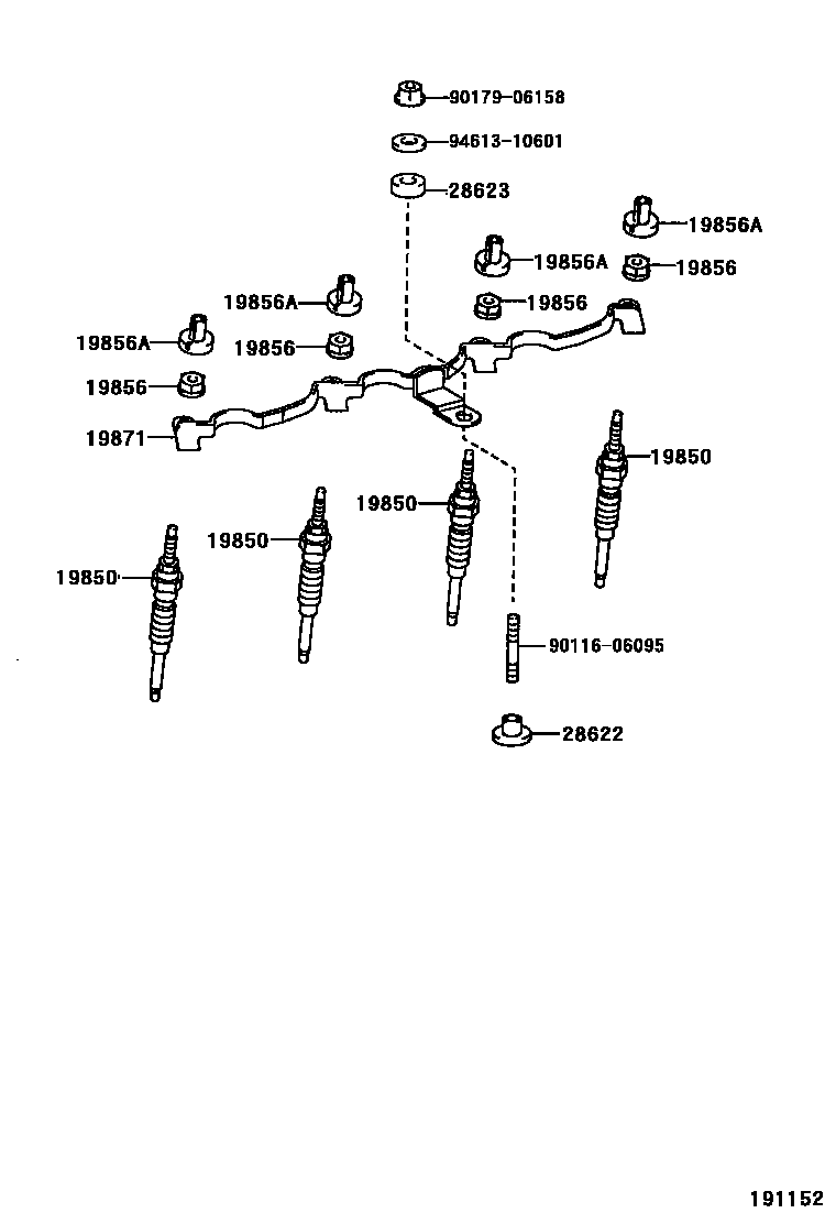 1901 — IGNITION COIL & SPARK PLUG / GLOW PLUG