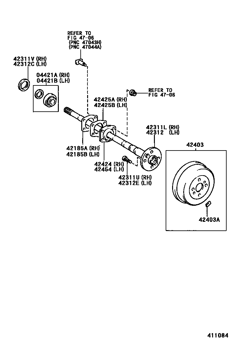 4102 — REAR AXLE SHAFT & HUB