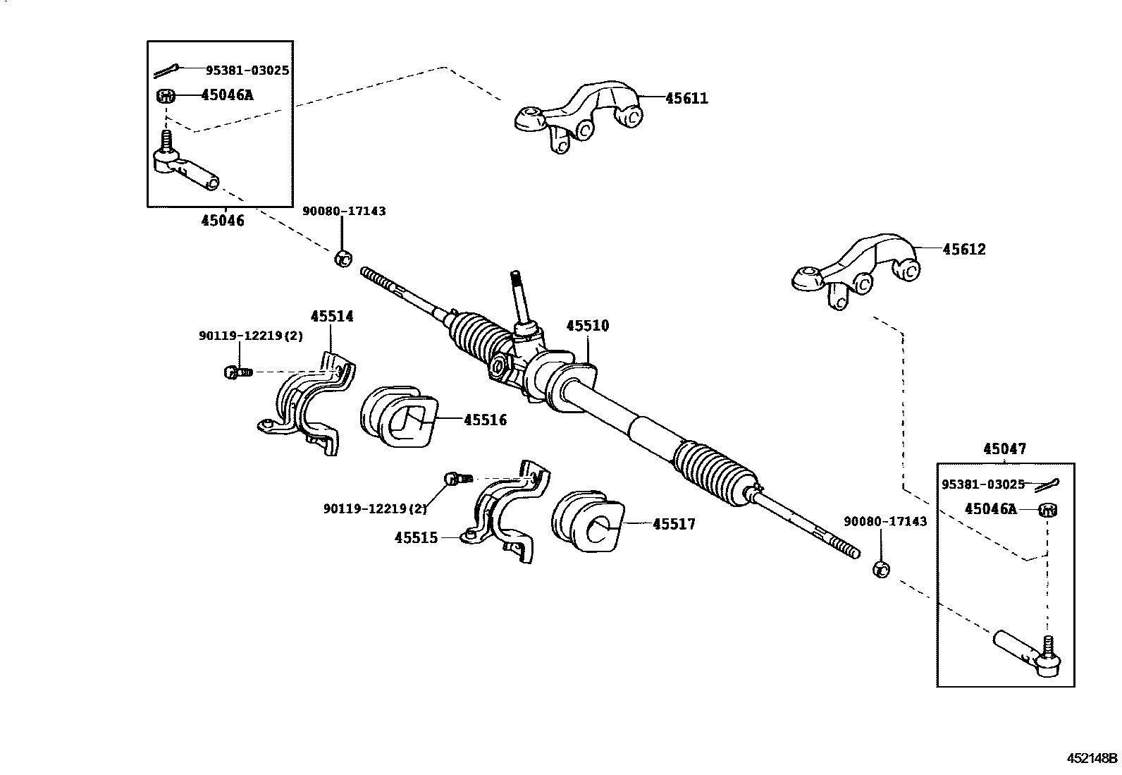 4505 — FRONT STEERING GEAR & LINK