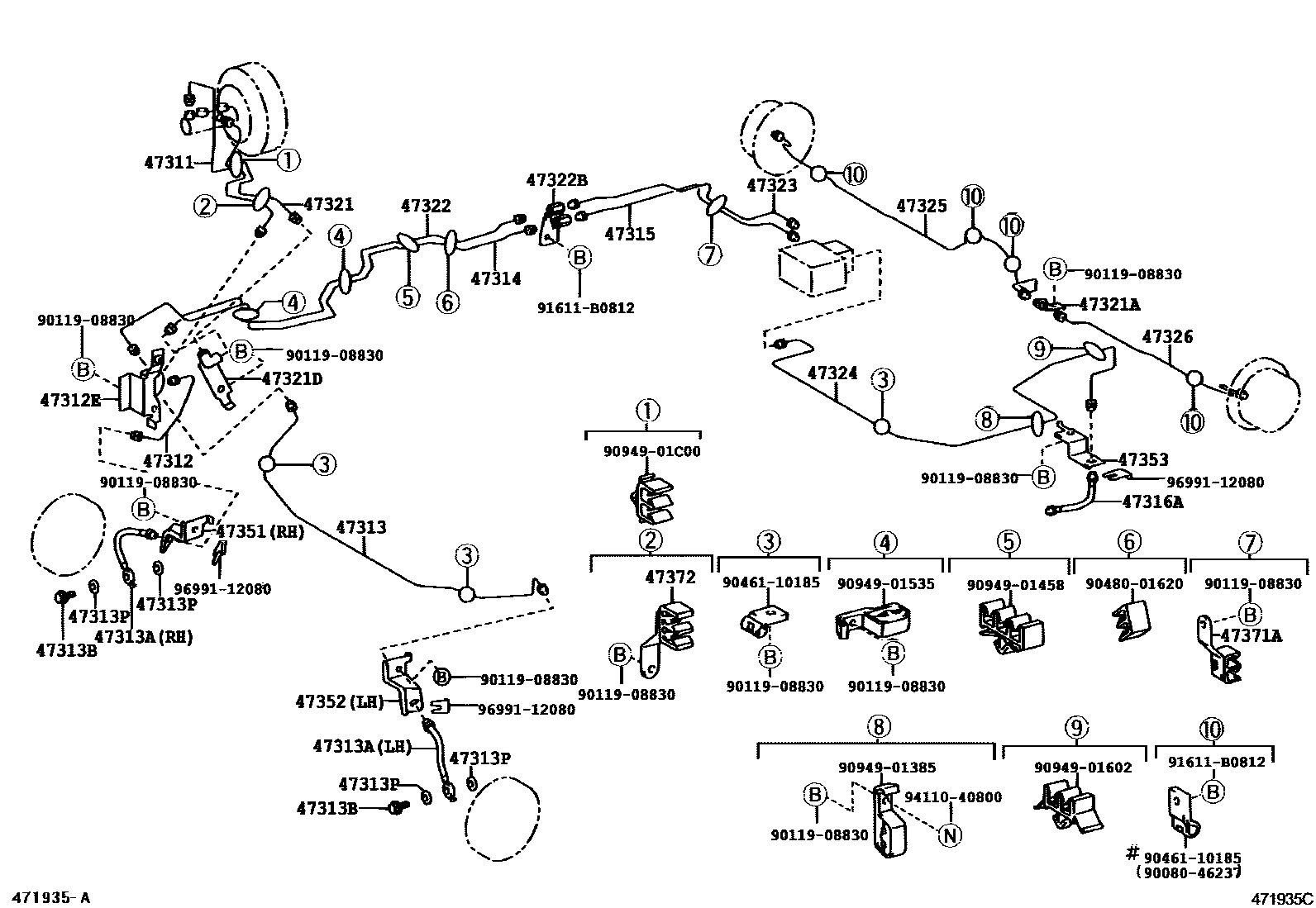 4708 — BRAKE TUBE & CLAMP
