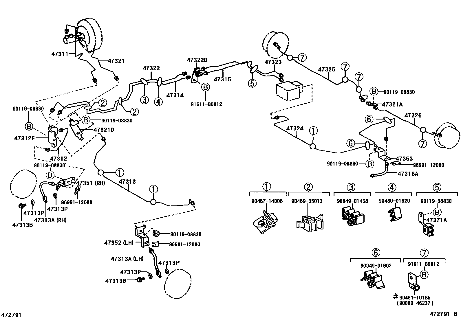 4708 — BRAKE TUBE & CLAMP