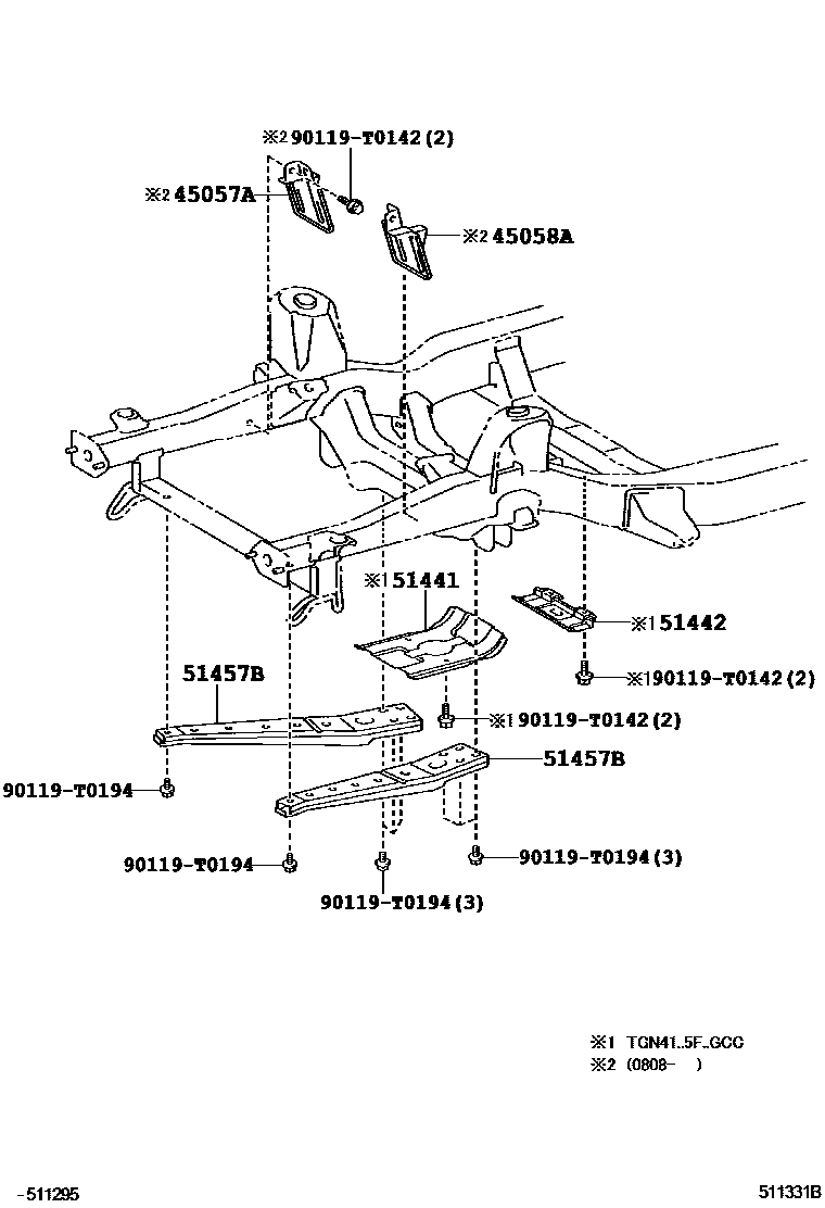5152 — SUSPENSION CROSSMEMBER & UNDER COVER