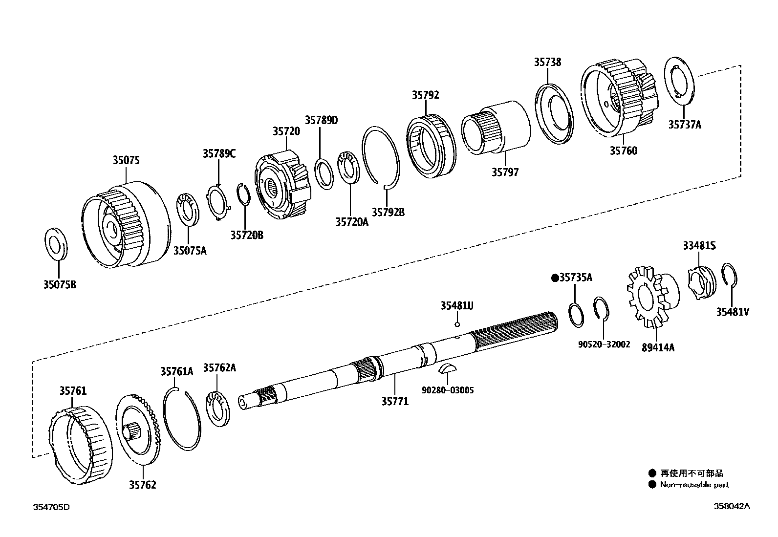 3510 — PLANETARY GEAR, REVERSE PISTON & COUNTER GEAR(ATM)