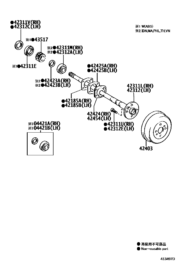4102 — REAR AXLE SHAFT & HUB