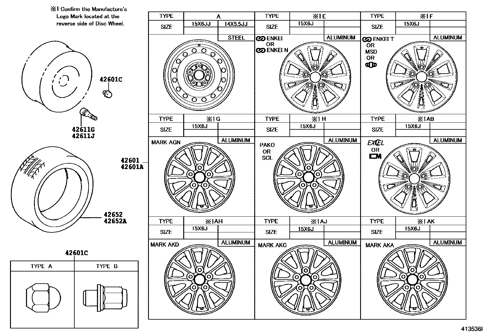 4103 — DISC WHEEL & WHEEL CAP