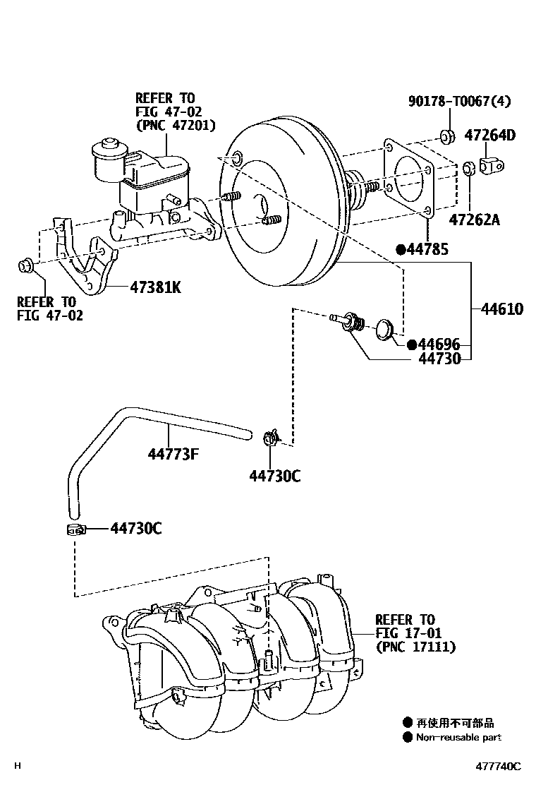 4703 — BRAKE BOOSTER & VACUUM TUBE