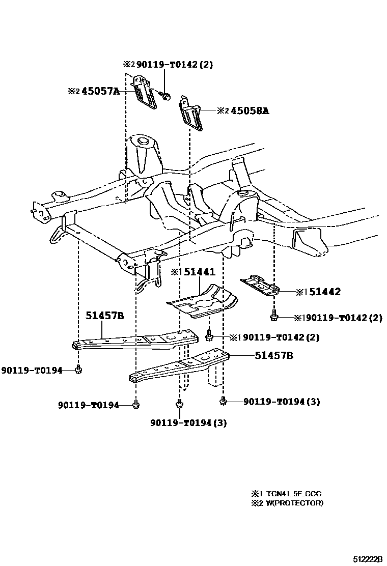 5152 — SUSPENSION CROSSMEMBER & UNDER COVER