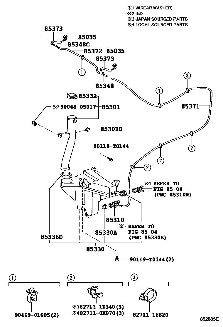8503 — WINDSHIELD WASHER
