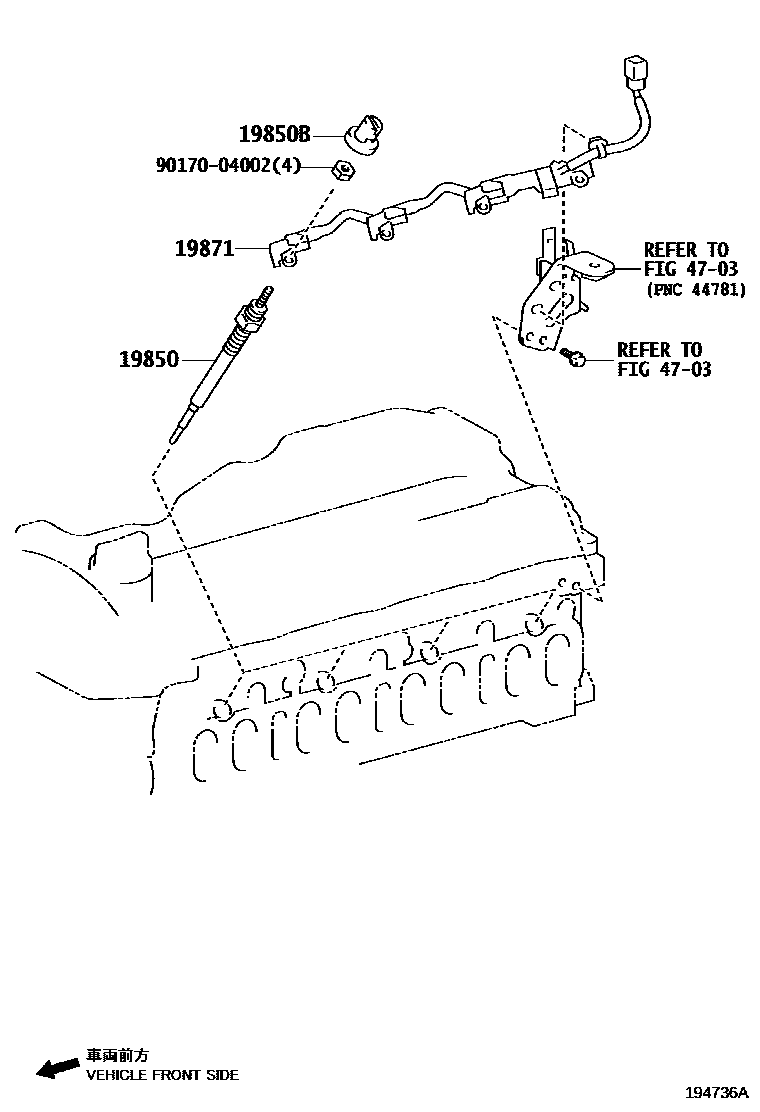 1901 — IGNITION COIL & SPARK PLUG / GLOW PLUG