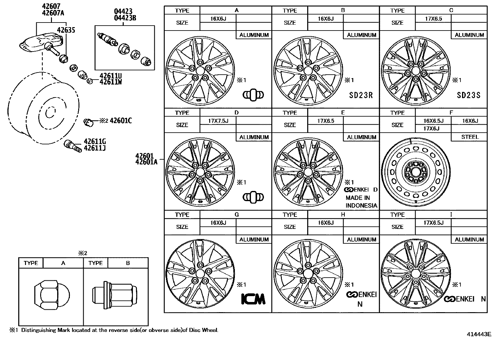 4103 — DISC WHEEL & WHEEL CAP
