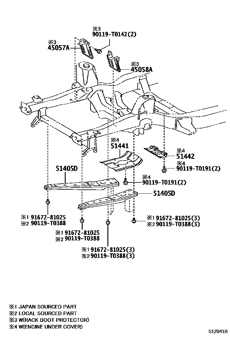 5152 — SUSPENSION CROSSMEMBER & UNDER COVER