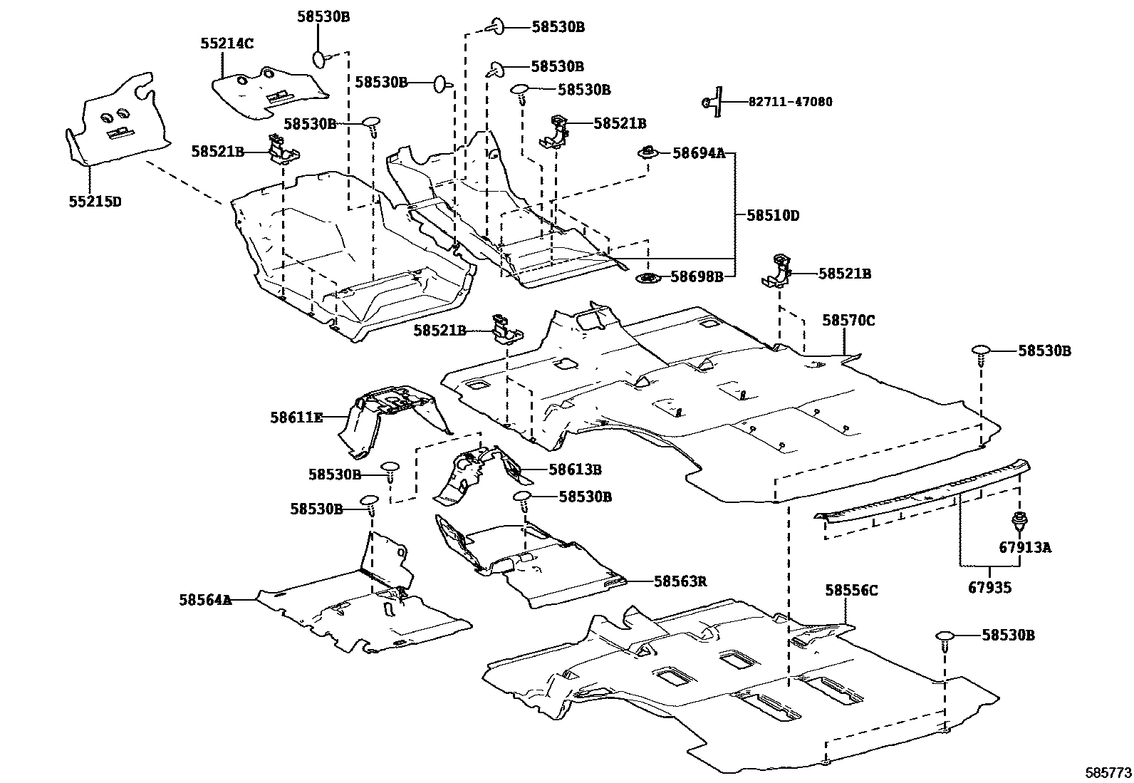 5854 — FLOOR MAT & SILENCER PAD
