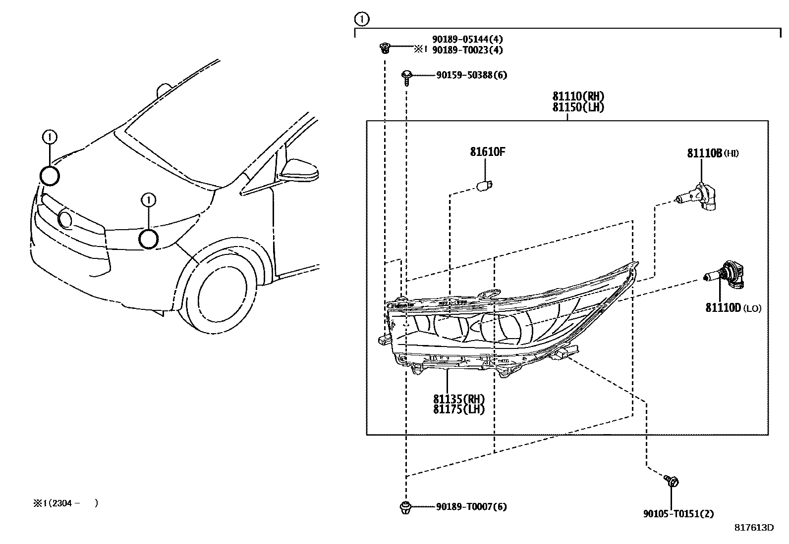8101 — HEADLAMP