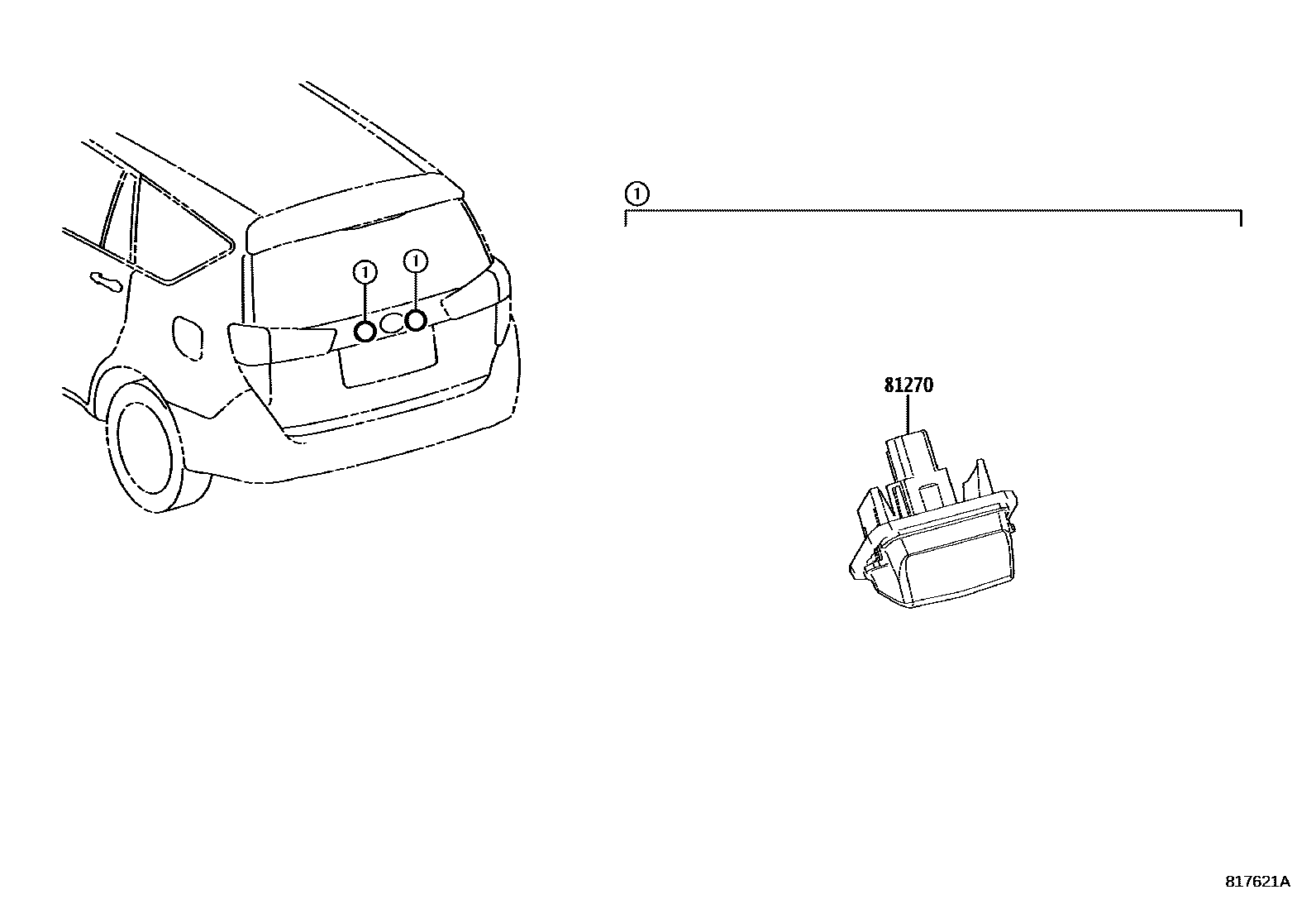 8113 — REAR LICENSE PLATE LAMP