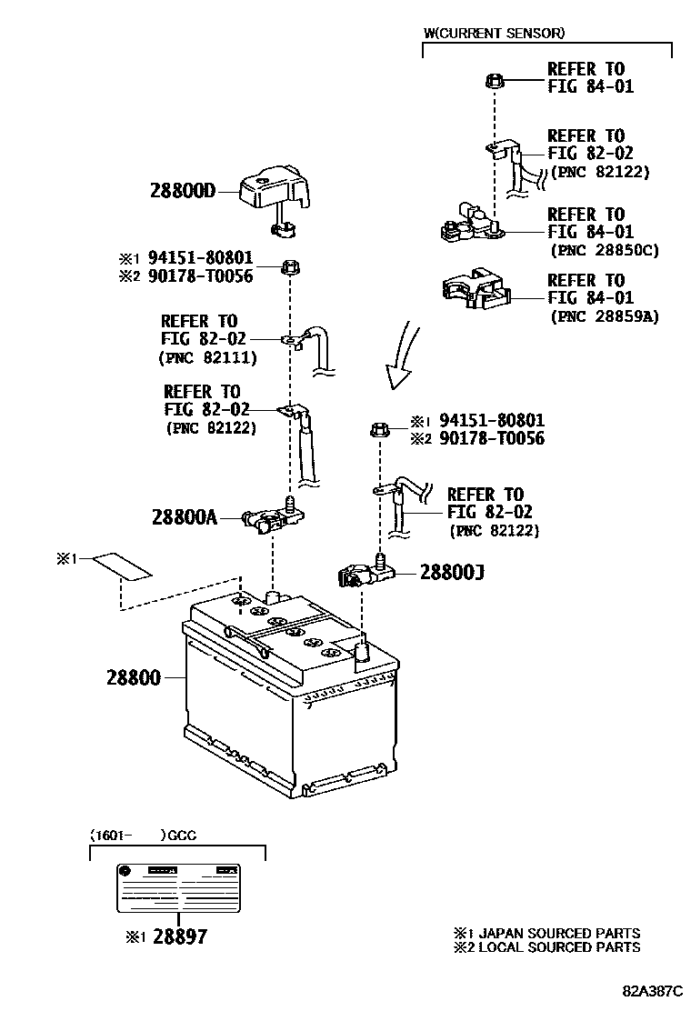 8201 — BATTERY & BATTERY CABLE