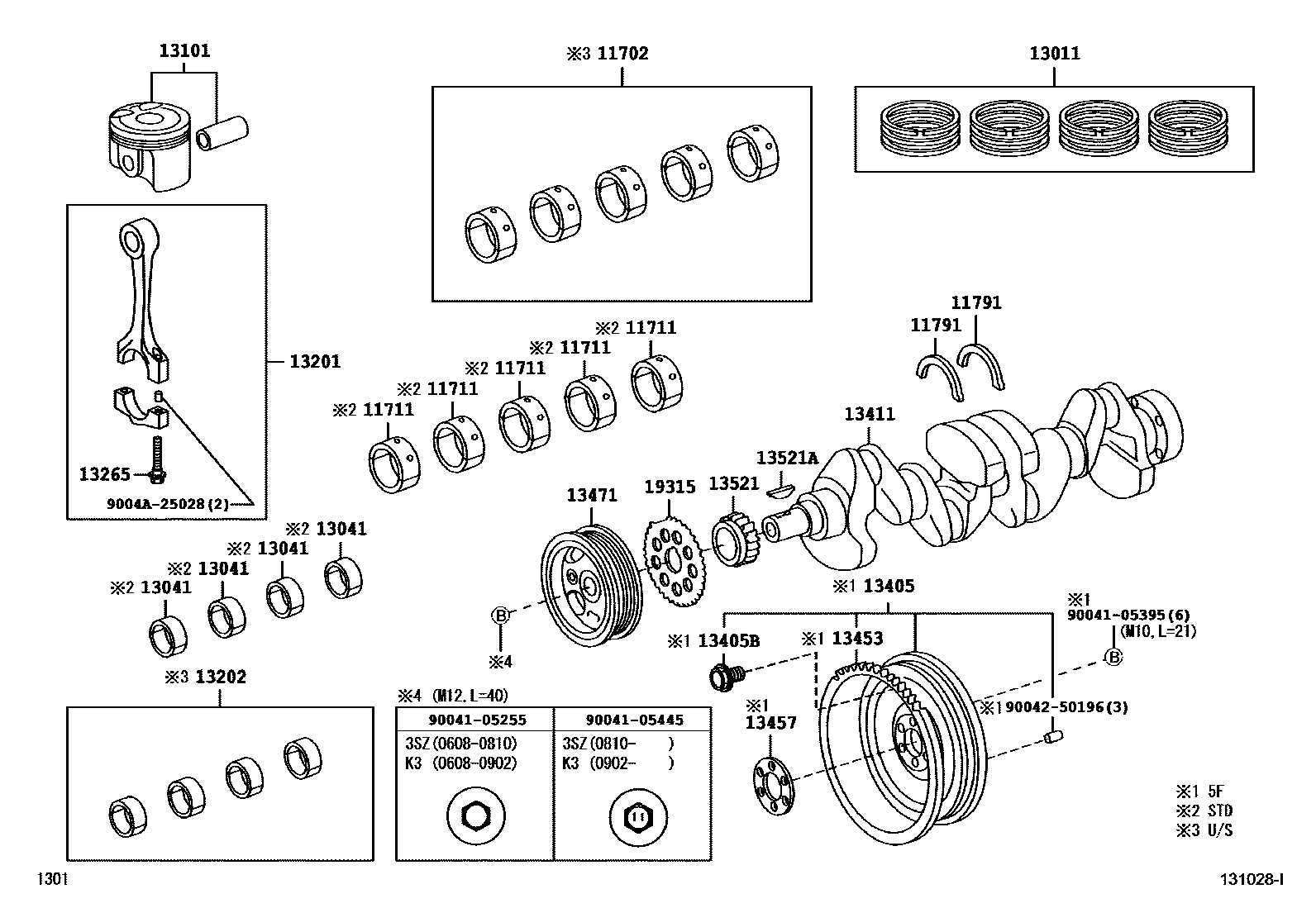 1301 — CRANKSHAFT & PISTON