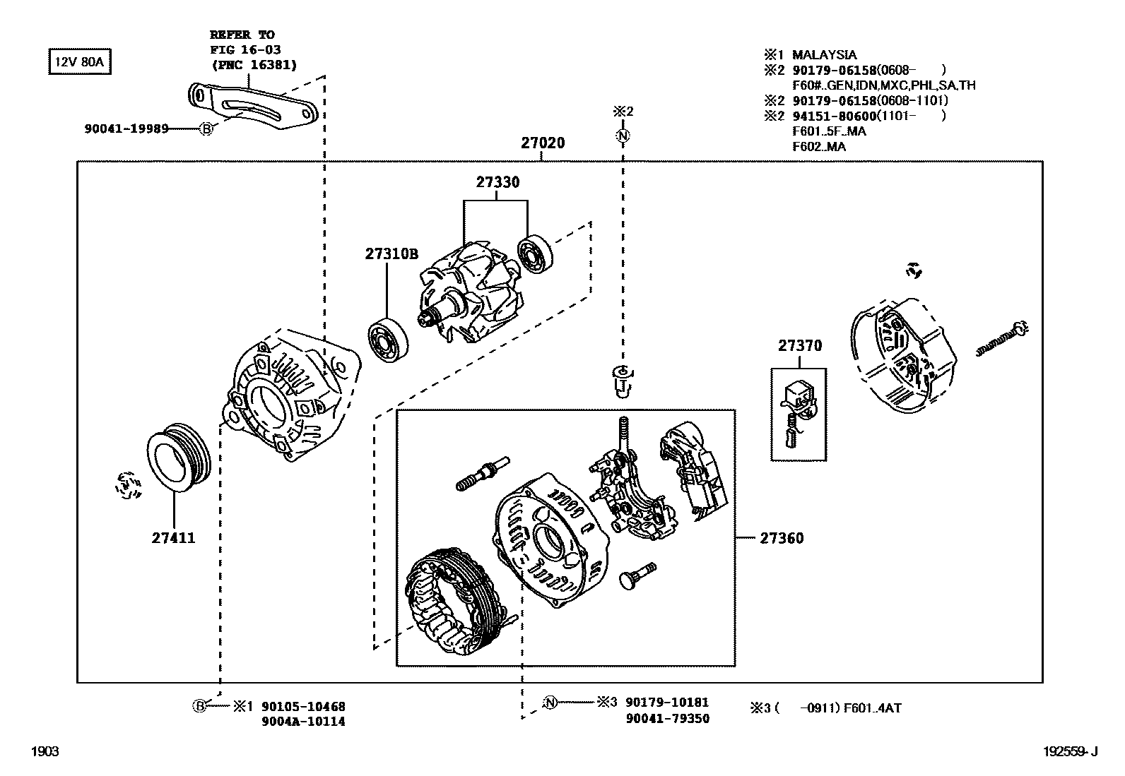 1903 — ALTERNATOR