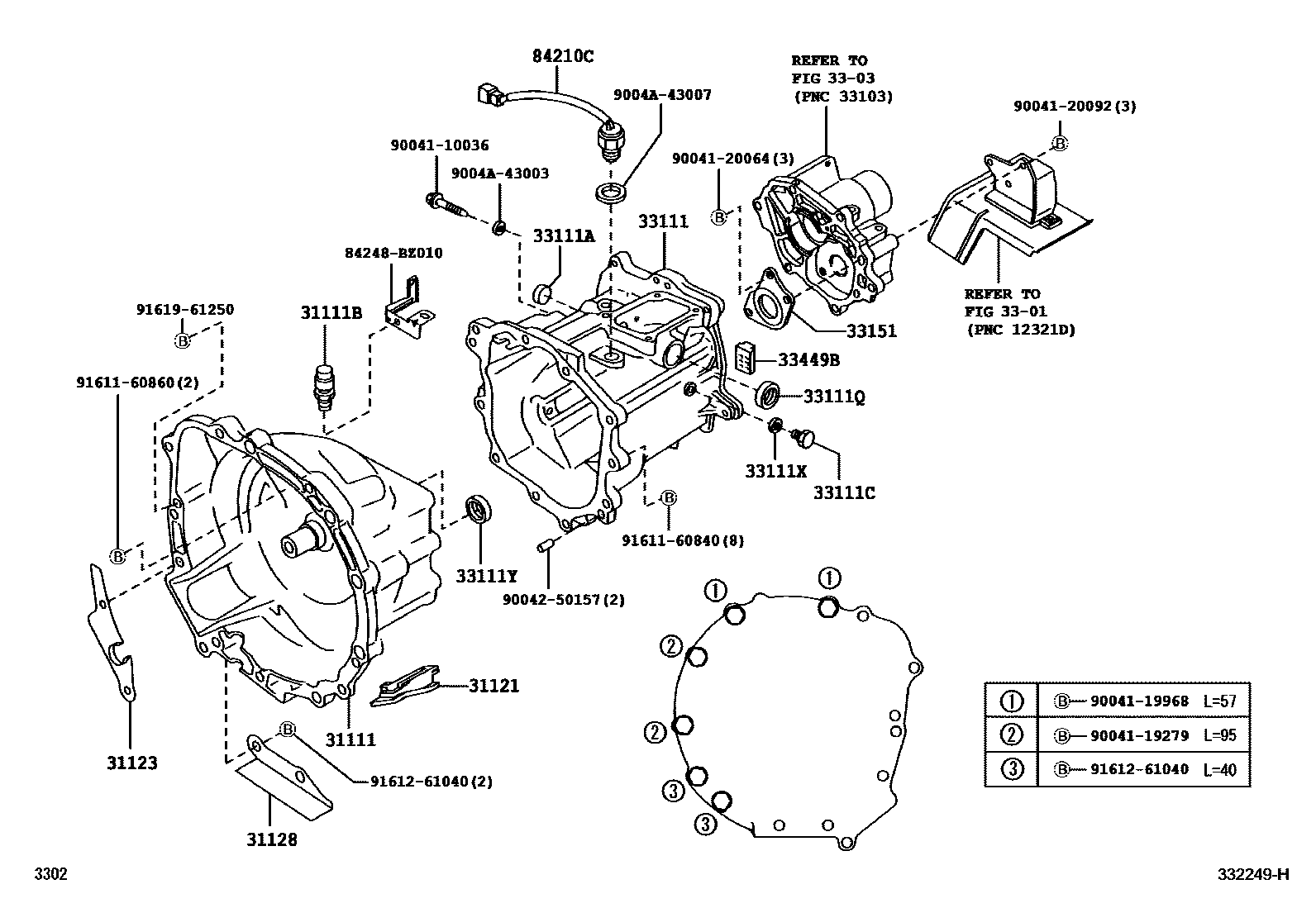 3302 — CLUTCH HOUSING & TRANSMISSION CASE (MTM)