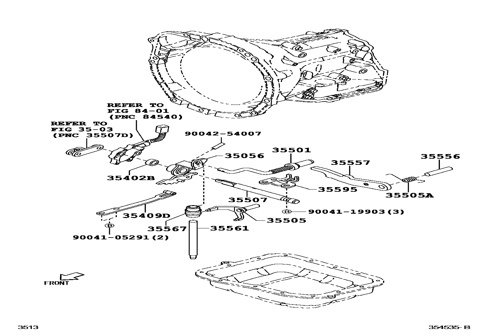 3513 — THROTTLE LINK & VALVE LEVER (ATM)