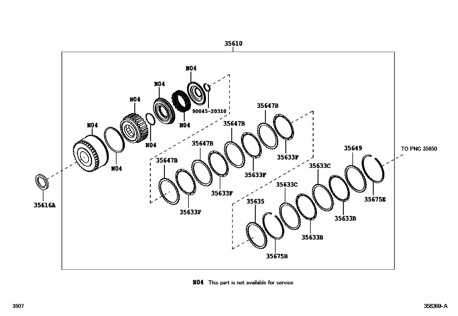 3507 — BRAKE BAND & MULTIPLE DISC CLUTCH (ATM)