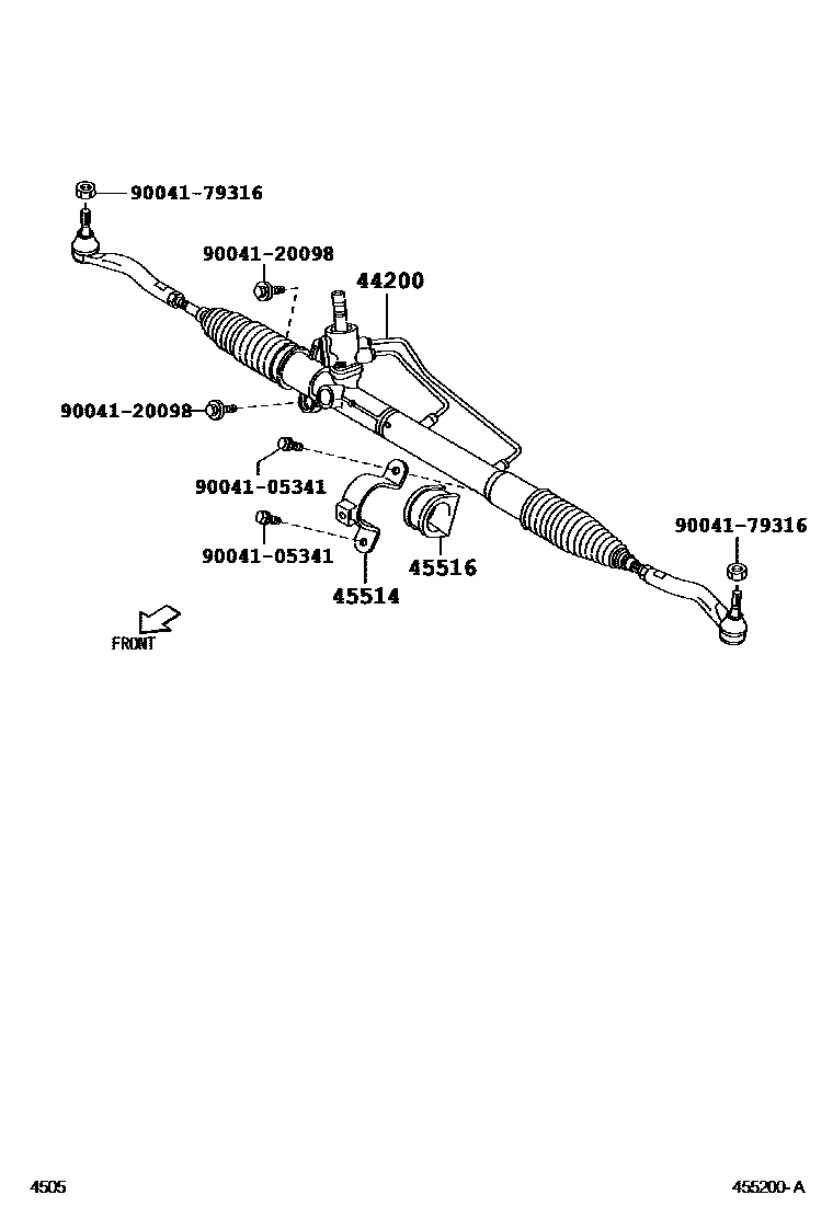4505 — FRONT STEERING GEAR & LINK