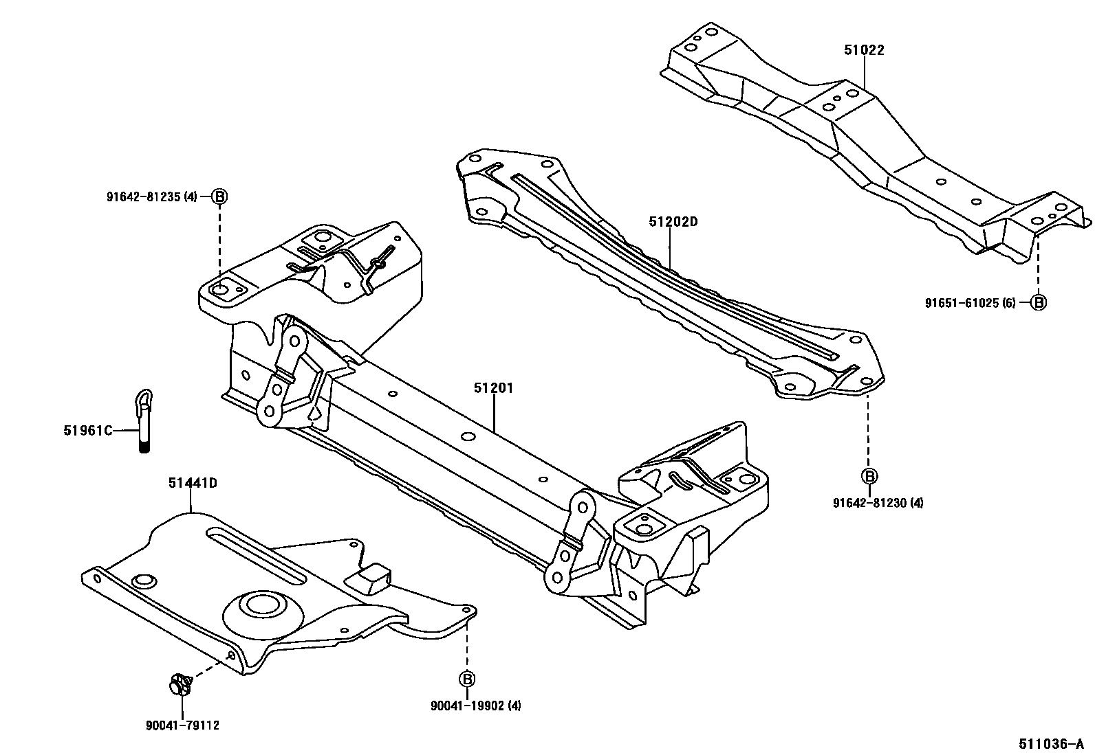5152 — SUSPENSION CROSSMEMBER & UNDER COVER