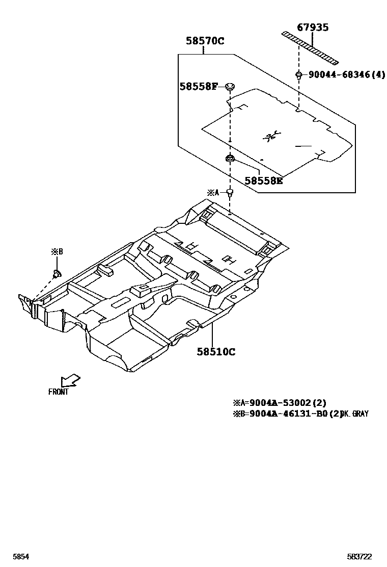5854 — FLOOR MAT & SILENCER PAD