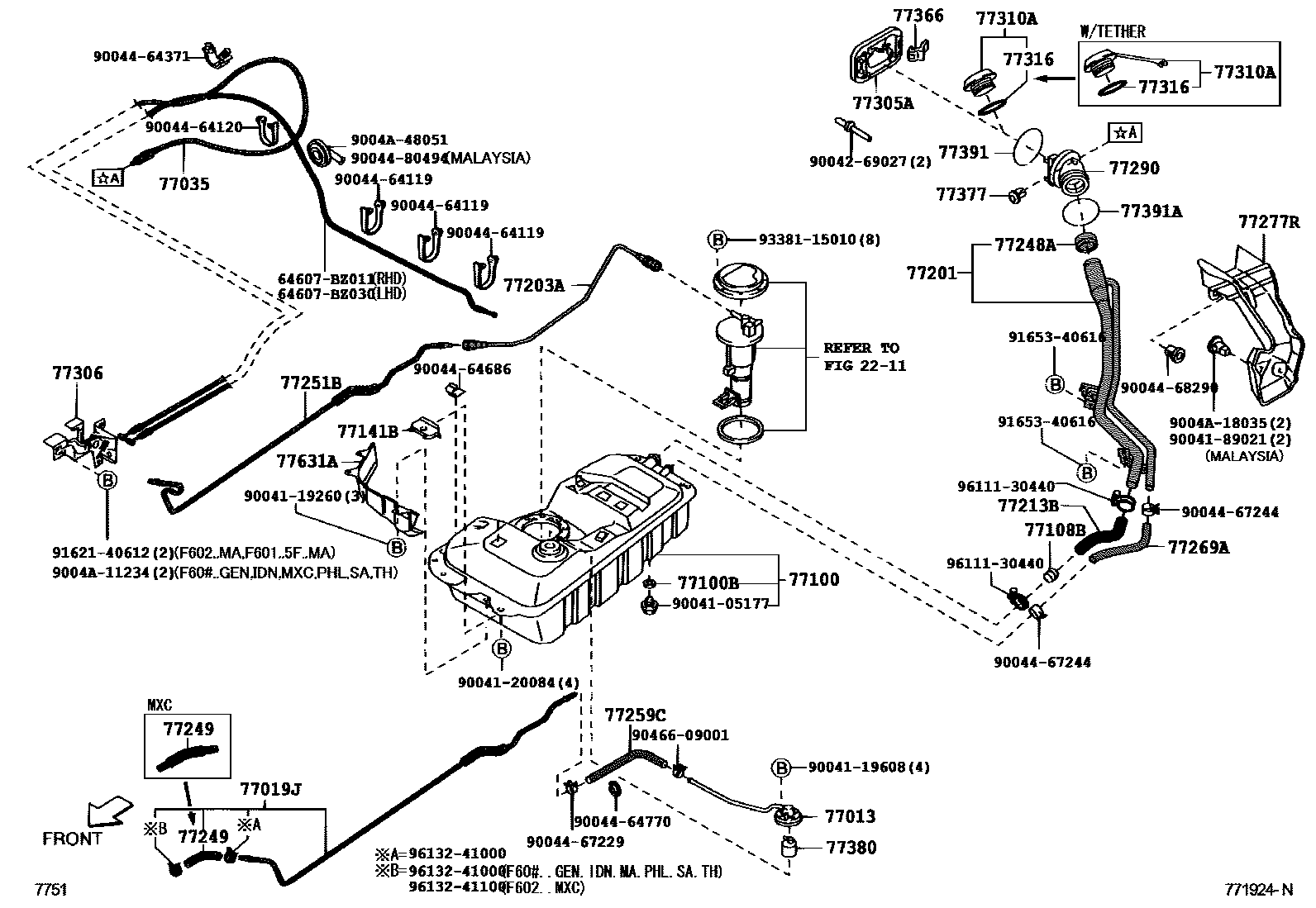 7751 — FUEL TANK & TUBE