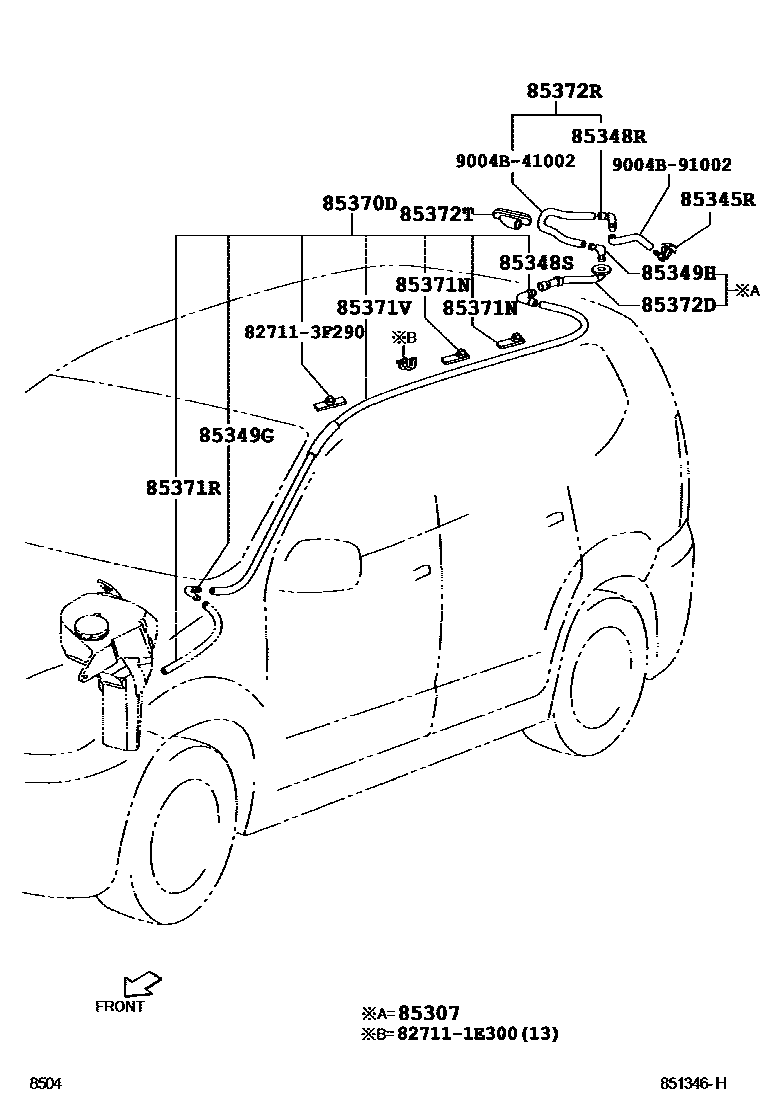 8504 — REAR WASHER