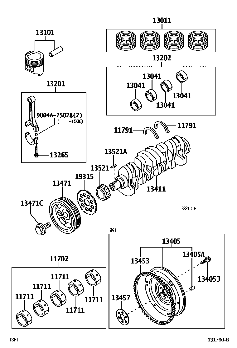 1301 — CRANKSHAFT & PISTON