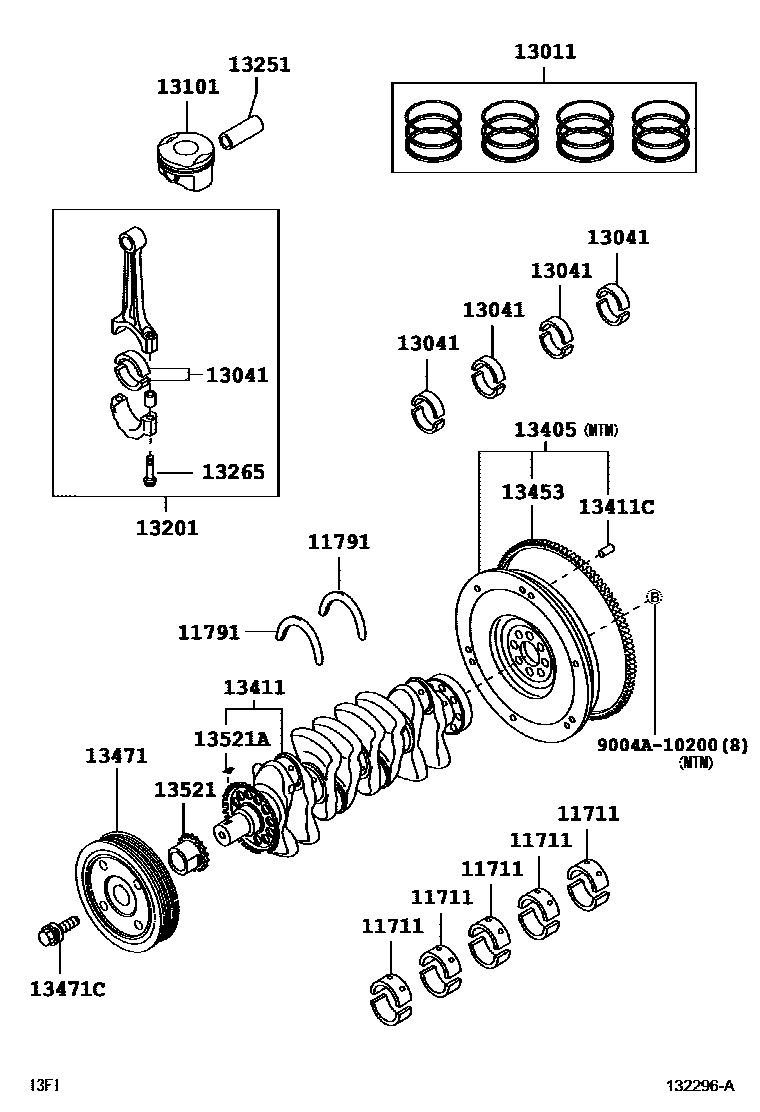 1301 — CRANKSHAFT & PISTON