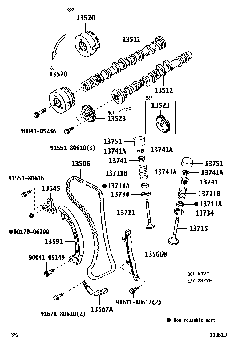 1302 — CAMSHAFT & VALVE