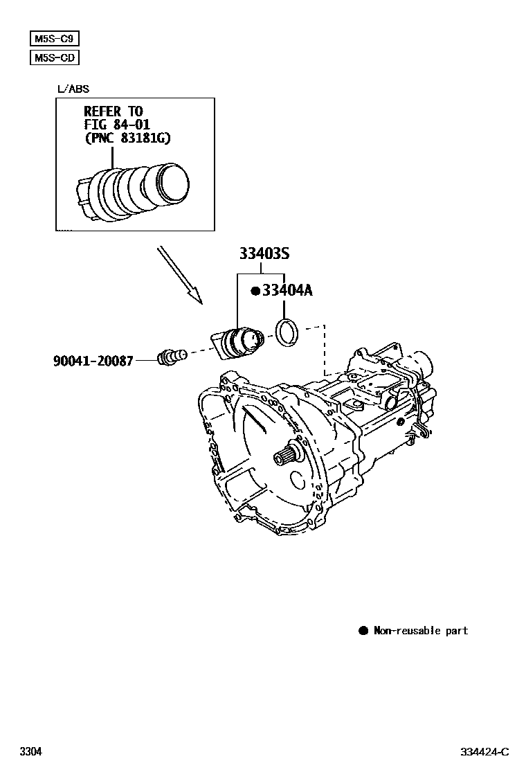 3304 — SPEEDOMETER DRIVEN GEAR (MTM)